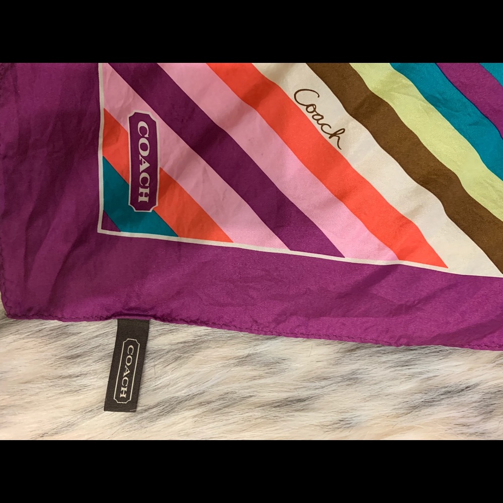Coach silk scarf - Picture 2 of 3